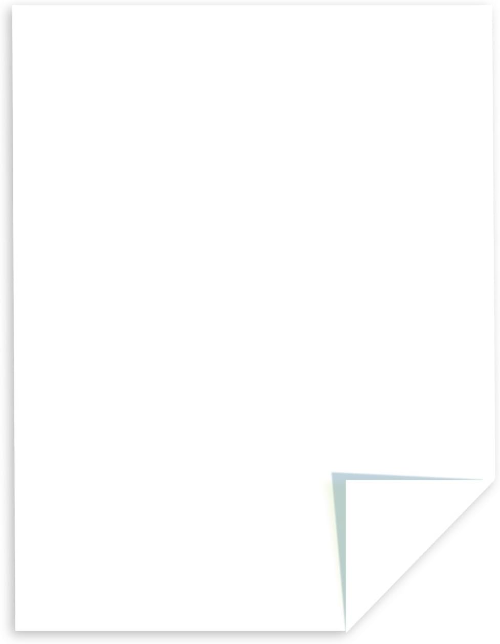 Astrobrights/Neenah Bright White Cardstock, 8.5" x 11", 65 lb, 75 Sheets